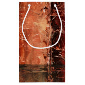 Abstract rood landschap klein cadeauzakje (Achterkant)