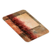 Abstract rood landschap magneet (Rechterzijde)