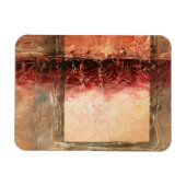 Abstract rood landschap magneet (Horizontaal)