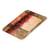 Abstract rood landschap magneet (Linkerzijde)