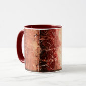 Abstract rood landschap mok (Voorkant links)