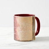 Abstract rood landschap mok (Voorkant rechts)