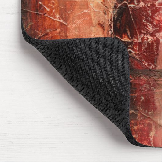 Abstract rood landschap muismat (Hoek)