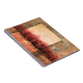 Abstract rood landschap notitieboek (Rechterzijde)