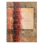 Abstract rood landschap notitieboek (Voorkant)