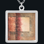 Abstract rood landschap zilver vergulden ketting<br><div class="desc">Ethan Harper schilderde dit verbluffende abstracte rode landschap. Een rechthoekig bijvoegsel creëer een lichter gedeelte van het stuk. Een heel sanguine stuk,  beveel je kopie vandaag!</div>