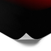 Abstract Rood Luxe met Zwarte AP0004 Poster (Hoek)