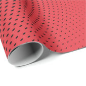 Abstract rood monochroom halftoonpatroon. Zachte c Cadeaupapier (Rol Hoek)