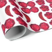 Abstract rood motief cadeaupapier (Rol Hoek)