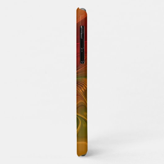 Abstract rood Oranje bruin fractaal kunstventilato Case-Mate iPhone Case (Achterkant/links)