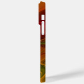 Abstract rood Oranje bruin fractaal kunstventilato Case-Mate iPhone Case (Achterkant / Links)