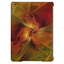 Abstract rood Oranje bruin fractaal kunstventilato Case-Mate iPhone Case