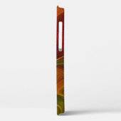 Abstract rood Oranje bruin fractaal kunstventilato Case-Mate iPhone Case (Achterkant / Links)