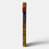 Abstract rood Oranje bruin fractaal kunstventilato Case-Mate iPhone Case (Achterkant / Links)