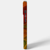 Abstract rood Oranje bruin fractaal kunstventilato Case-Mate iPhone Case (Achterkant / Links)