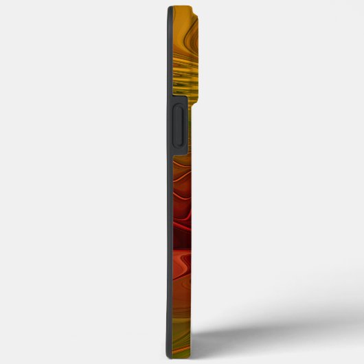 Abstract rood Oranje bruin fractaal kunstventilato Case-Mate iPhone Case (Achterkant / Rechts)