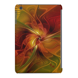 Abstract rood Oranje bruin fractaal kunstventilato Case-Mate iPhone Case
