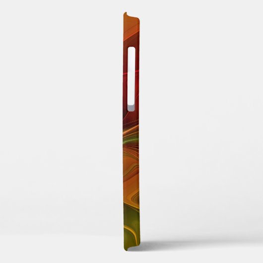 Abstract rood Oranje bruin fractaal kunstventilato Case-Mate iPhone Case (Achterkant / Links)
