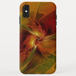 Abstract rood Oranje bruin fractaal kunstventilato Case-Mate iPhone Case