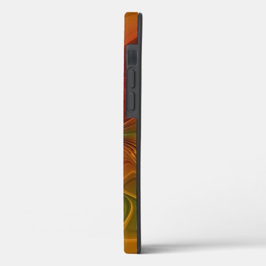 Abstract rood Oranje bruin fractaal kunstventilato Case-Mate iPhone Case (Achterkant / Links)