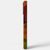 Abstract rood Oranje bruin fractaal kunstventilato Case-Mate iPhone Case (Achterkant / Links)