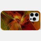 Abstract rood Oranje bruin fractaal kunstventilato Case-Mate iPhone Case (Achterkant (horizontaal))