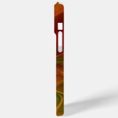 Abstract rood Oranje bruin fractaal kunstventilato Case-Mate iPhone Case (Achterkant / Links)