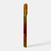 Abstract rood Oranje bruin fractaal kunstventilato iPhone 15 Case (Rechterkant)