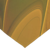 Abstract rood Oranje bruin fractaal kunstventilato Korte Tafelloper (Hoek)