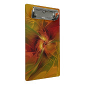 Abstract rood Oranje bruin fractaal kunstventilato Mini Klembord (Schuin)