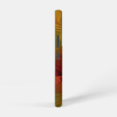 Abstract rood Oranje bruin fractaal kunstventilato Samsung Galaxy Hoesje (Rechterkant)