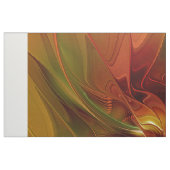 Abstract rood Oranje bruin fractaal kunstventilato Stof (Fat Quarter)