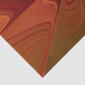 Abstract rood Oranje bruin fractaal kunstventilato Tissuepapier (Detail)