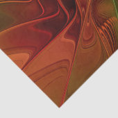 Abstract rood Oranje bruin fractaal kunstventilato Tissuepapier (Detail)