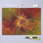 Abstract rood Oranje bruin fractaal kunstventilato Tissuepapier (Craft)