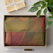 Abstract rood Oranje bruin fractaal kunstventilato Tissuepapier (Geschenk)