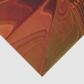 Abstract rood Oranje bruin fractaal kunstventilato Tissuepapier (Detail)