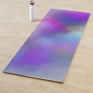 Abstract rood roze blauw Paars Geel Groen Yogamat