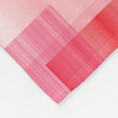 Abstract rood roze blauwgroen Geometric Squares Pa Fleece Deken (Hoek)