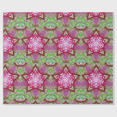 ABSTRACT ROOD ROZE PURPER FUCHSIA STER CADEAUPAPIER (Vlak)