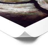 Abstract rood roze uniek decoratief Poster (Hoek)