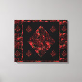 Abstract rood rozendoek 20 x 16 afdrukken (Voorkant)