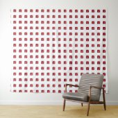 Abstract rood wandkleed (In Situ (horizontaal))