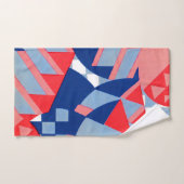 abstract rood wit en blauw afdruknr. 1 bad handdoek (Handdoek)