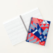 abstract rood wit en blauw afdruknr. 1 notitieboek (Binnen)
