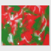 Abstract rood, wit en groen cadeaupapier (Vlak)