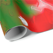 Abstract rood, wit en groen cadeaupapier (Rol Hoek)