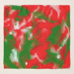 Abstract rood, wit en groen sjaal<br><div class="desc">Rood,  Wit en Groen Abstract Kerstmis geïnspireerde chiffon sjaal Door celeste@khoncepts.com #redwhiteandgreen</div>