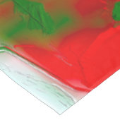 Abstract rood, wit en groen tafelkleed (Gekanteld)