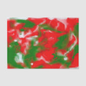 Abstract rood, wit en groen tissuepapier (Voorkant)